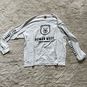 Human Made LS White Tshirt